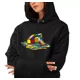 thumbnail image 1 of Sudadera Negra Capucha Estampado Cubo Rubik Dtf, 1 of 4