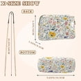 thumbnail image 4 of FORMRS Women Crossbody Purse with Chain Strap Vegan Leather Shoulder Handbag, Watercolor Wildflowers, 4 of 7