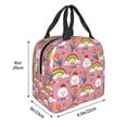 thumbnail image 3 of Fotbe Cartoon Chicken Bolsa Térmica con Estampado y Forro de Aluminio Grueso Bolsa de Almuerzo con Bolsillo Frontal para Hombres y Mujeres, Ideal para Trabajo, Escuela, 3 of 8