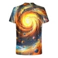 thumbnail image 4 of Tops para hombre, blusas y camisas de manga corta con cuello redondo para hombre. Camiseta casual de manga corta con cuello redondo y estampado de cielo para hombre. Blusa para hombre., 4 of 5