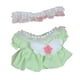 thumbnail image 4 of Vestido de princesa para muñeca de peluche, mono de muñeca, falda con mangas abullonadas, crea tus propias muñecas verde, 4 of 9