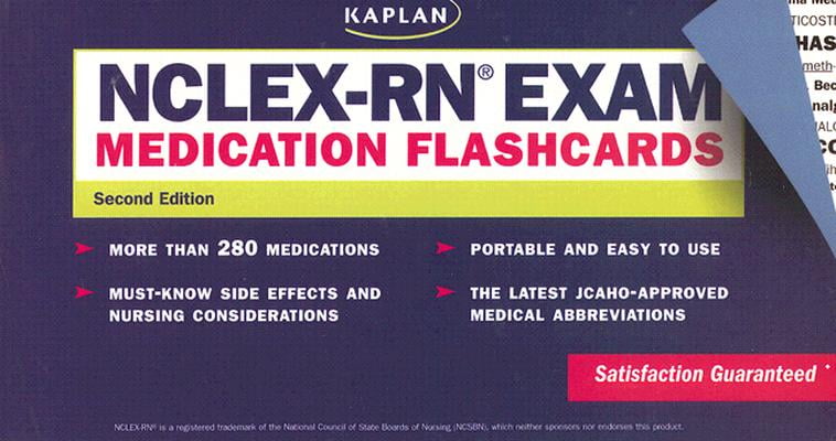 Nclex Rn Exam Medication Flashcards Walmart Com