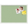 thumbnail image 2 of PinPix 27x18 Custom Cork Bulletin Board Green Chain Poster Board Has a Fabric Style Canvas Finish, Framed in Green Chain, by ArtToFrames (PinPix-572), 2 of 6