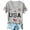 C-Light Gray132, variant on DHFJKG 4Th Of July Shirts For Women V Neck Short Sleeve Letter Graphic Tees 1776-2026 250Th Anniversary USA T Shirt Top