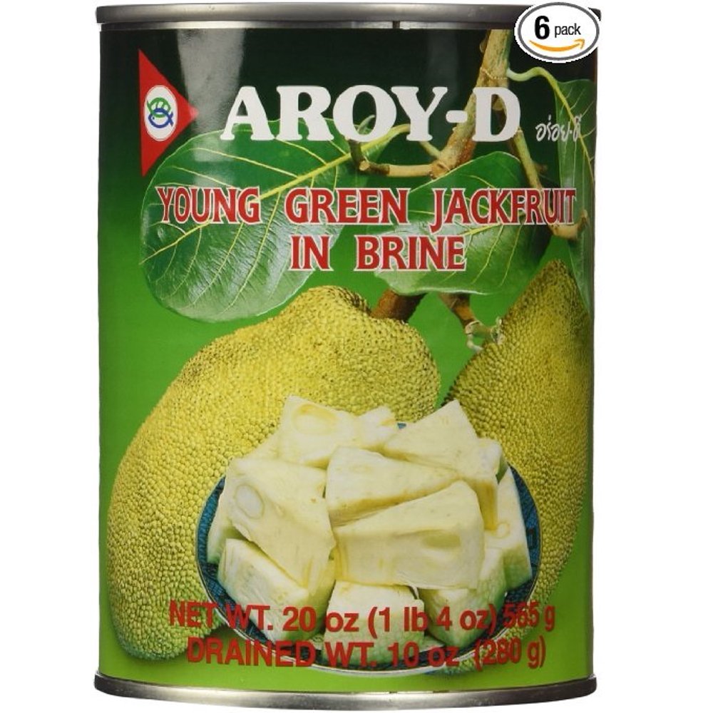 AroyD Young Green Jackfruit in Brine, 20 Ounce (Pack of 6) Walmart
