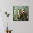 thumbnail image 3 of 12 Inch Wall Clock Battery Operated Square Clock for Office, Kitchen, Outdoor, Living Room,Crows and Foxes Charming, 3 of 4