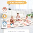 thumbnail image 5 of Alfombra de juego para niños , 160 x 180 x 1 cm, alfombra de suelo XXL de espuma gruesa plegable reversible – alfombra de despertar para bebé – alfombra de motricidad que favorece el desarrollo, 5 of 5