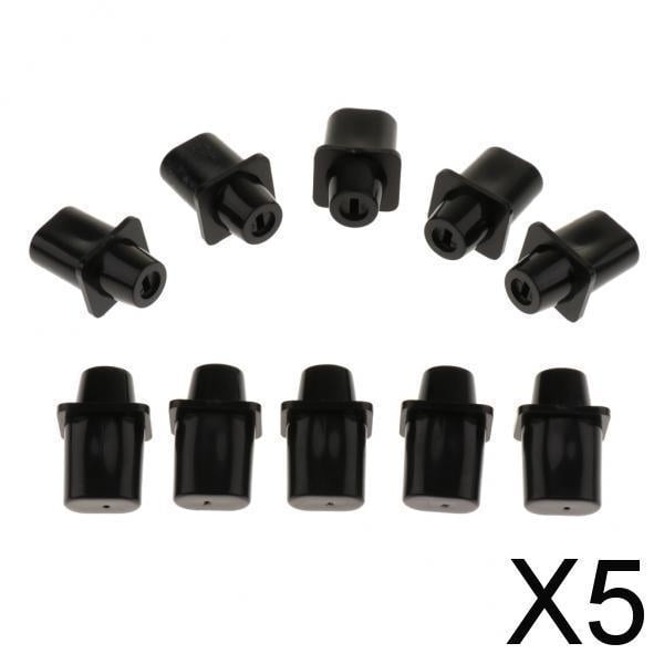 Paquete de 10 Perillas de interruptor de Plástico Baoblaze para guitarra Eléctrica color negro