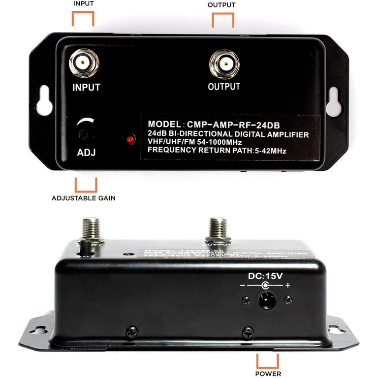THE CIMPLE CO TV Amplifier, 24dB Signal Booster for HDTV, Coax