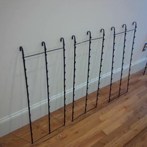 3 Strips 39 Clip Potato chip Candy & Snack Black Hanging Display Racks -Box of 3