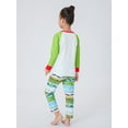 thumbnail image 5 of Votuleazi Family Matching Christmas Pajamas, Baby Romper/Letter Green Monster Hand Pattern Long Sleeve Tops and Pants Sleepwear Set, 5 of 6