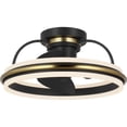 thumbnail image 6 of Progress Lighting P250116-30 Burnett 21" 3 Blade Indoor Led Ceiling Fan - Black, 6 of 15