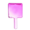 thumbnail image 4 of Unique Bargains 1 Pc Portable Chrome Handheld Mirror for Vacation Travel Rose Red Plastic Glass, 4 of 5