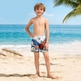 thumbnail image 5 of Afuyipoi Independence Day Shorts for Boys Size 10-12,Double Layer Patriotic Print Side Pockets Elastic Waist Swim Trunks, 5 of 8