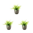 thumbnail image 3 of Decodeary Green Eco-friendly Artificial Money Tree In Pot Long-lasting Durability Realistic Appearance white rose 3Set, 3 of 6
