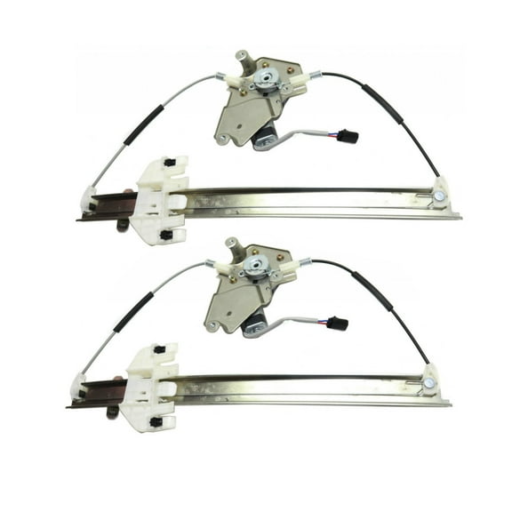 For Jeep Liberty 2007 Window Regulator Assembly Driver and Passenger Side | Pair | Front | Power | Cable | Replacement For CH1350156, CH1351156 | 4589265AD, 4589268AE