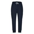 thumbnail image 4 of sususu Sweatpants Men Black,Men's Casual Straight Leg Athletic Trousers with Side Zipper Pockets Comfortable Daily Wear Fashionable Bottoms,Dark Blue,M, 4 of 4