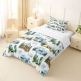 thumbnail image 2 of Erosebridal Rustic Adventure Camping Twin Comforter Sets,Blue Camper RV Bedding Set For Adults,Reversible,2-Piece, 2 of 7