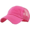 thumbnail image 2 of Ponytail Messy High Bun Adjustable Mesh Trucker Baseball Cap, 2 of 7