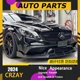 thumbnail image 2 of Adecuado para W218 Mercedes Benz Clase Cls Cls300 Cls350 Parachoques trasero Cls63 modificado, borde delantero envolvente pequeño de fibra de carbono, 2 of 5