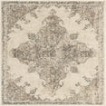 thumbnail image 3 of Unique Loom Tuareg Collection Area Rug - Medallion (8' Square Cream/Beige), 3 of 9