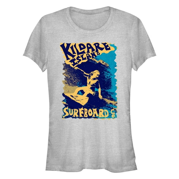 Junior's Outer Banks Kildare Island Surfboard Co. Sarah Silhouette Graphic T-Shirt