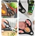thumbnail image 7 of Magicorange 7-Piece Kitchen Knife Set with Cutting Board, Stainless Steel Kitchen Knives with PP Ergonomic Handle (Matte Black), 7 of 7