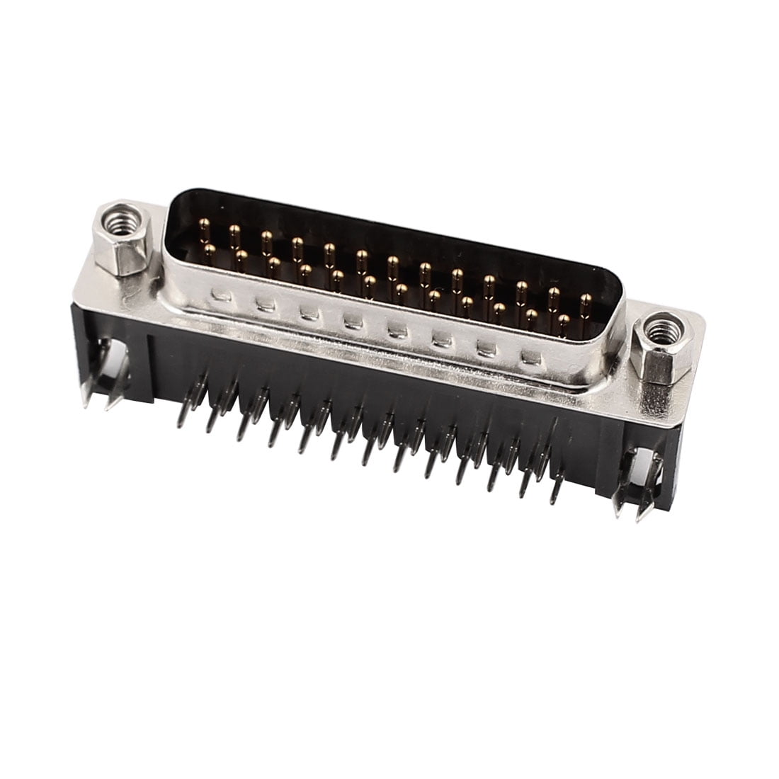 DB25 2 Rows 25pins RS232 Male Solder Type Adapter Connector Bent Weld Plate