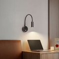 thumbnail image 5 of Applique Noire 2pcs Noir 3W, flexible Cou Réglable Applique en Aluminium Lampe de table, 5 of 5