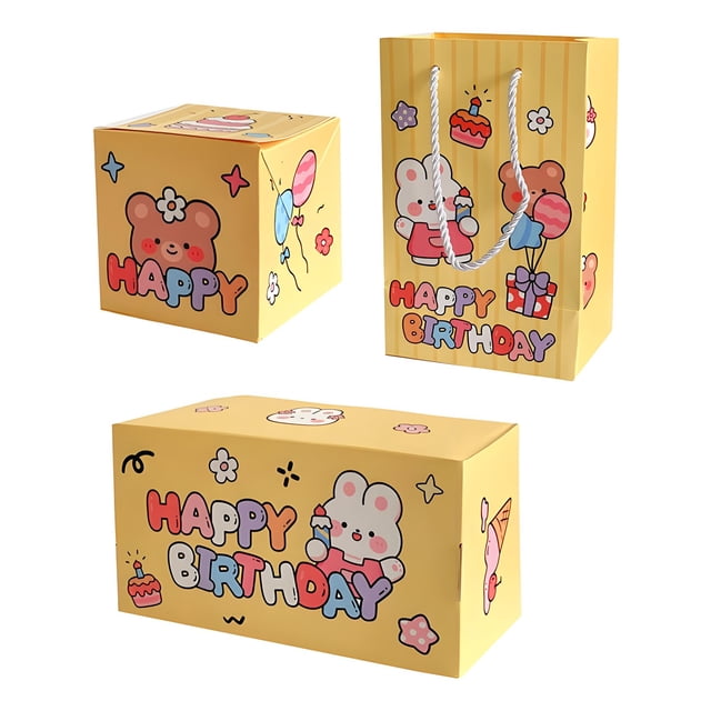 Box for Gift,Holiday Gift Box Cake Littles Littles Bear Surprise Gift Box Holiday Gift Boxes,Gift Box Set