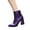 Purple, variant on Tponi Women'S Boots Women Boots Clearance Under S27 Womens Chelsea Boots Round Toe High Heel Ankle-High Daytime Chukka Boots