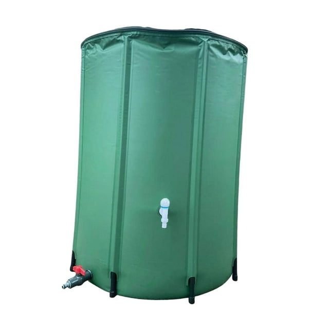 Almencla Baril de Pluie Portable Récipient de Récupération d'Eau Système de Collecte de Pluie Portable 100 L