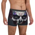 thumbnail image 4 of Salouo Modern Abstract Colorful Skull C Print Men's Boxer Briefs,Breathable Underwear Elastic Waistband Briefs for Men -XX-Large, 4 of 8