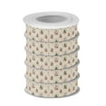 thumbnail image 2 of 5 Rolls Christmas Ribbon 1.5 inch Wide Decorative Ribbon for Gift Wrapping and Holiday Decorations Snow Globe Pattern, 2 of 7