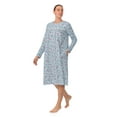 thumbnail image 3 of Aria Women’s 100% Cotton Long Sleeve Ballet Nightgown, Sizes XS-5X, 3 of 6