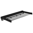 thumbnail image 3 of GROWTH TANK Foldable Clothes Drying Rack, Wall Mounted Towel Rack with 3 Hooks, Space Saver, Black, 3 of 9