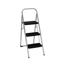 Cosco Three Step Steel Folding Step Stool with 200 lb. Load Capacity