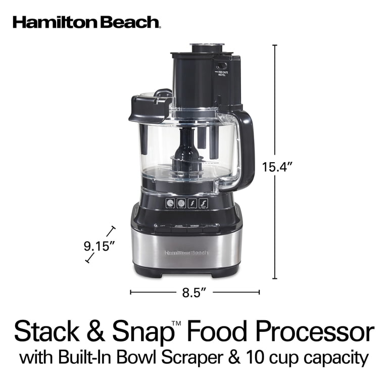 Hamilton Beach Stack & Snap 10-Cup Food Processor photo 8