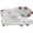 White|Silver, variant on New Balance Women's Romero Duo Metal Fastpitch Softball Cleats Black/White 8