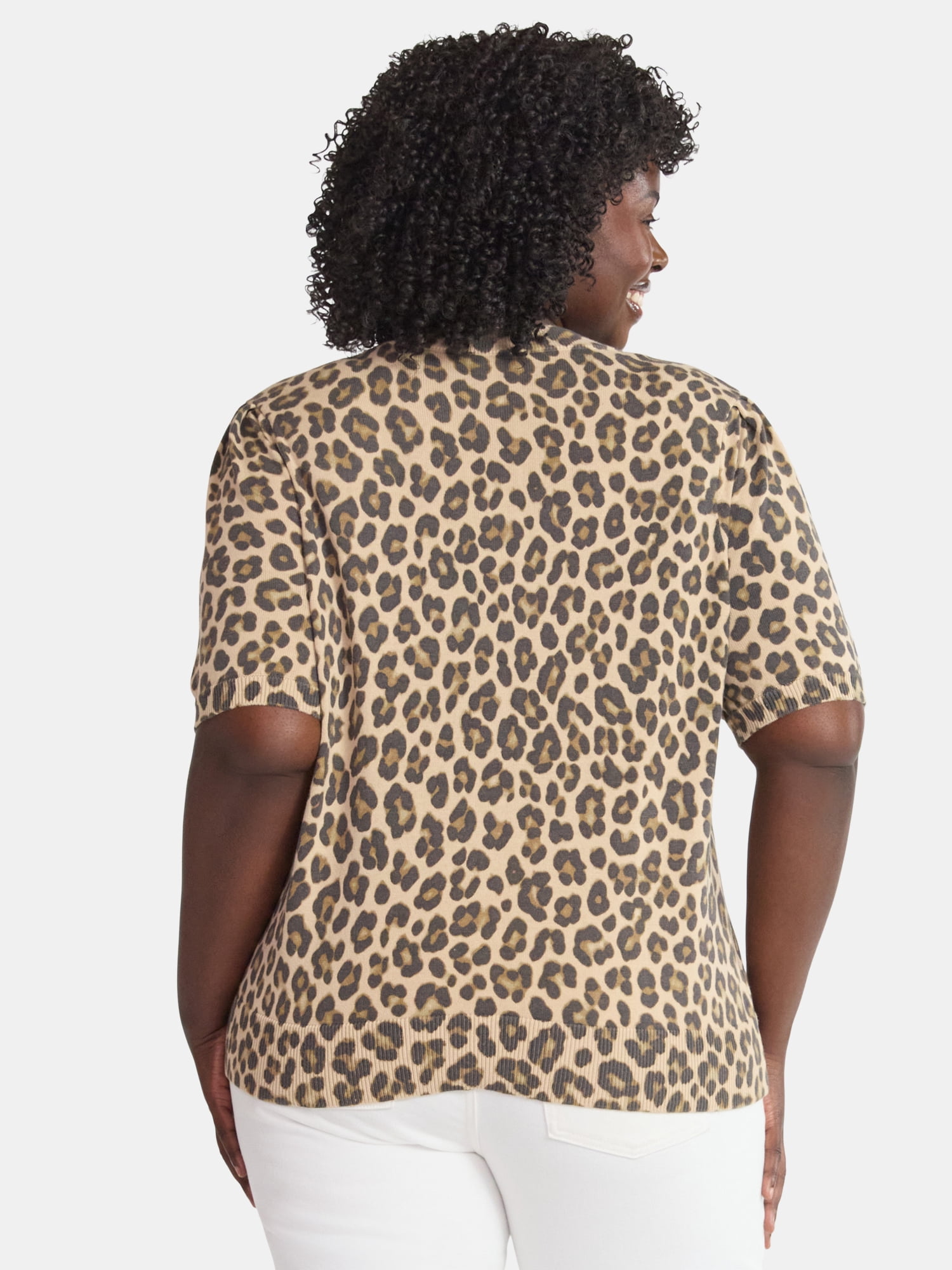 Terra & Sky Women's Plus Printed Sweater, Sizes 0X-5X