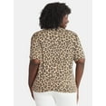 thumbnail image 2 of Terra & Sky Women's Plus Printed Sweater, Sizes 0X-5X, 2 of 5