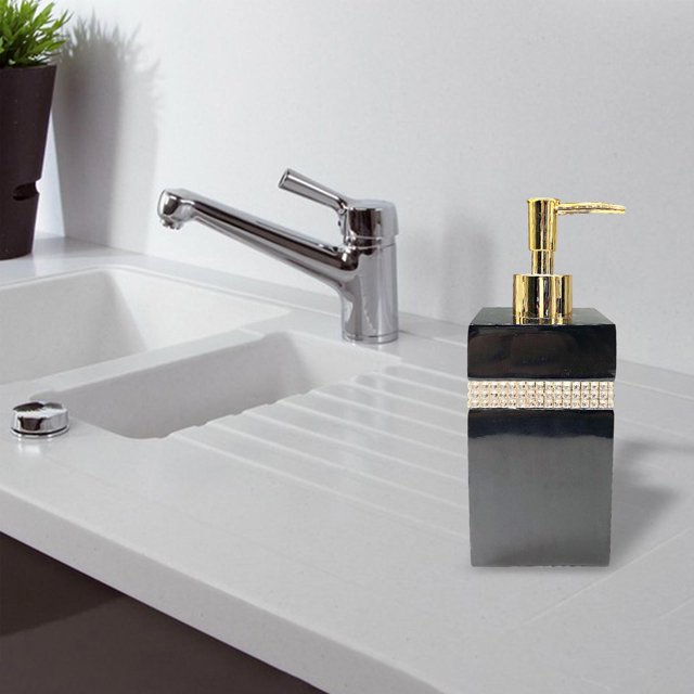Bomba Vacía, de Jabón con Bomba de 500 Ml, de Loción para Champú, de Baño de Aceite Esencial , negro LxAnxAl: 72x72x19cm Macarena Dispensador de botellas con bomba