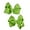 Lime,2 Pcs, variant on Toddlers' Girls' Smooth Grosgrain Ribbon Bow Alligator Clip, Gold