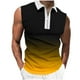 thumbnail image 1 of Camisas de Suéter para Hombre, Gradación de Impresión Turndown Cuello Tanque Deportivo, Moda Casual sin Mangas Top, 1 of 8