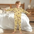 thumbnail image 6 of joogoo Cute Monkey Banana 2 Piece Long Sleeve Tee and Pants Cotton Pajama Set 3T, 6 of 7