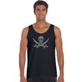 thumbnail image 1 of LA Pop Art Men's Word Art Tank Top - LYRICS TO A LEGENDARY PIRATE SONG, 1 of 2
