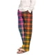 thumbnail image 1 of Puntoco Pantalones casuales largos para hombre Pantalones de pijama a cuadros holgados con estampado de cuadros casuales a la moda para hombre Pantalones largos, 1 of 4