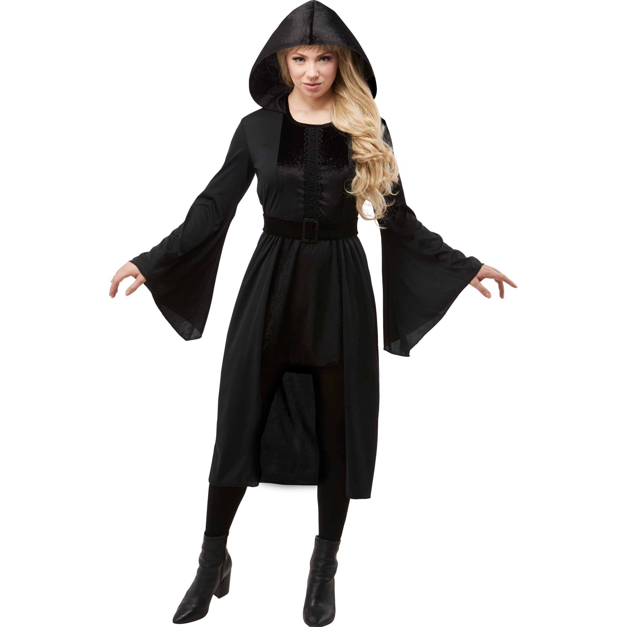 WAY TO CELEBRATE! Women's Coven Dress Halloween Costume M, Black
