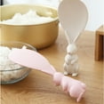 thumbnail image 6 of Rabbit Shape Rice Paddle, Creative Cute Rabbit Non-Stick Rice Scoop Stand-up Rice Spoon Paddle Standing Rice Cooker Spoon Cartoon Rice Spoon Kitchen Shovel, 6 of 7