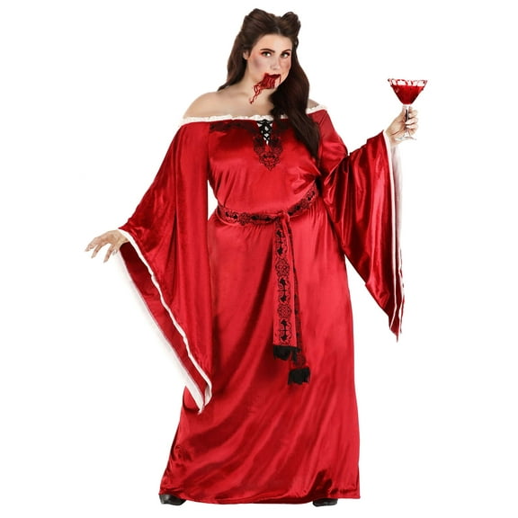 Plus Size Blood Empress Vampire Costume Dress for Women